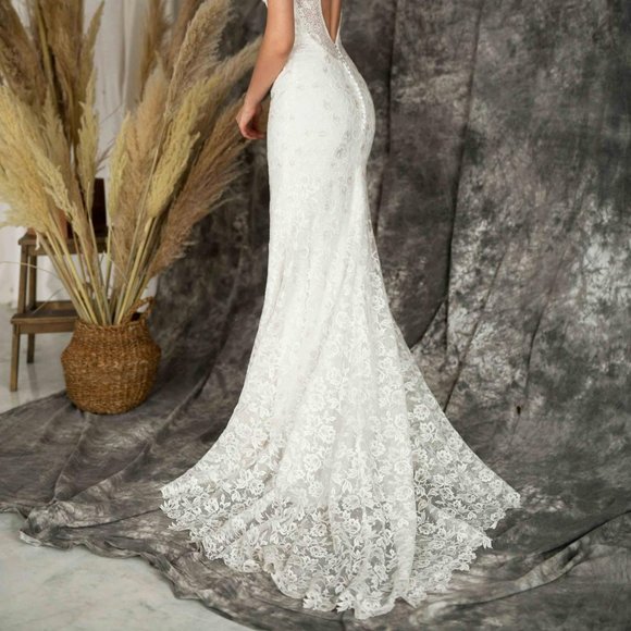 NWOT Love Spell Designs Adeila Wedding Dress Gown US 4 - Picture 10 of 11